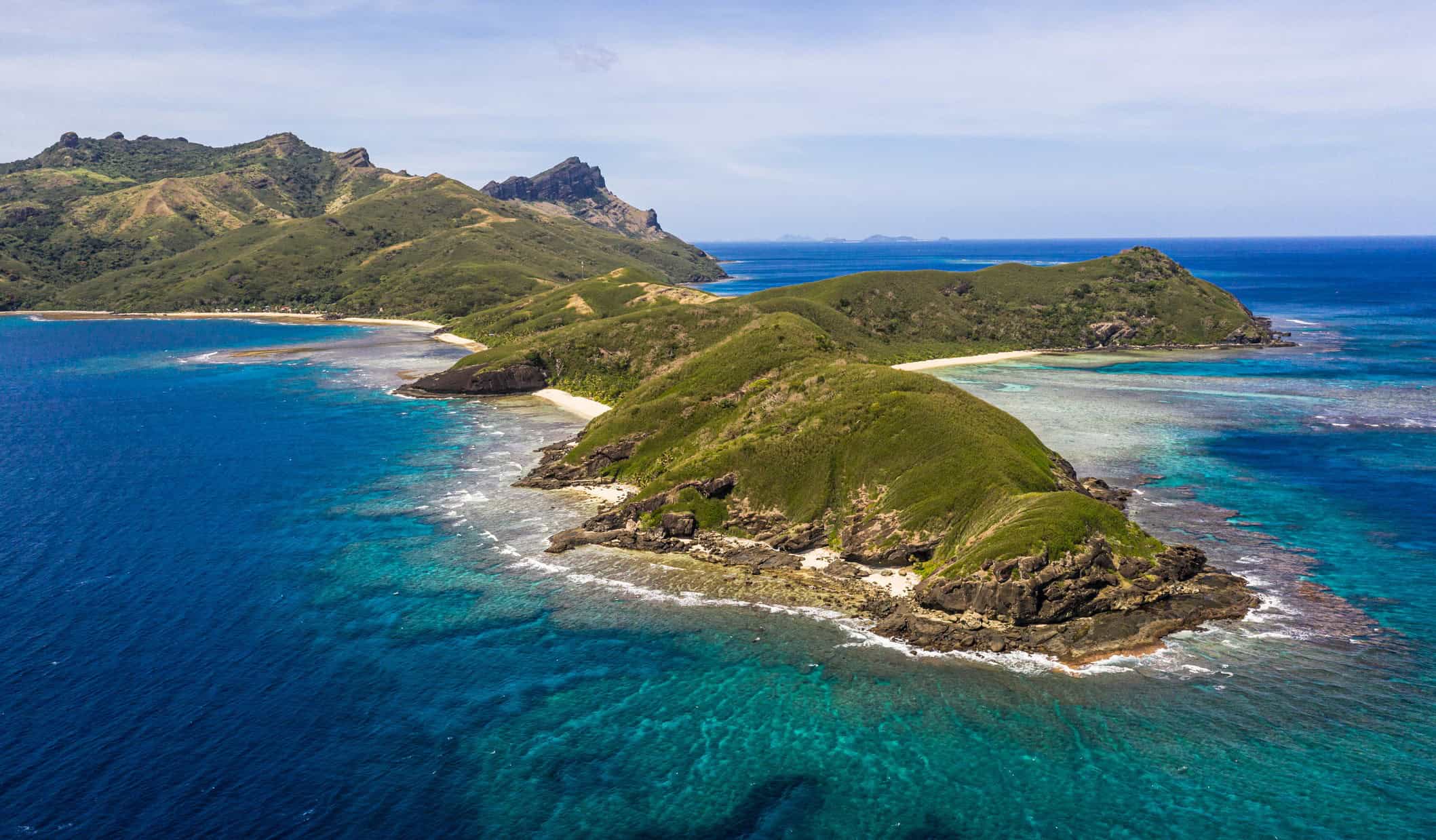 A tiny island in the Yasawa Islands in Fiji