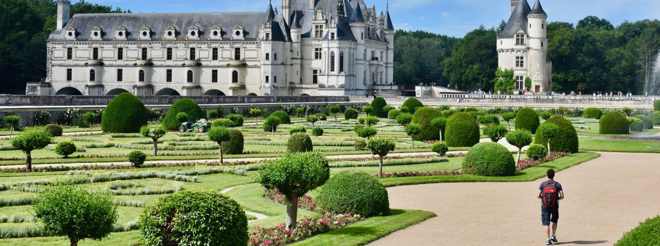 Nomadic Matt exploring a castle in the Loire Valley, in France
